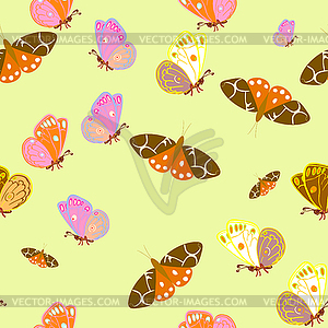Разноцветная бабочка - векторное изображение