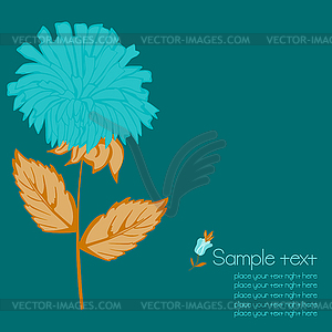 Flower background - color vector clipart