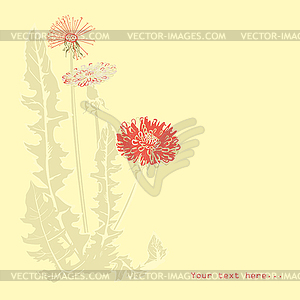 Flower background - vector clipart / vector image