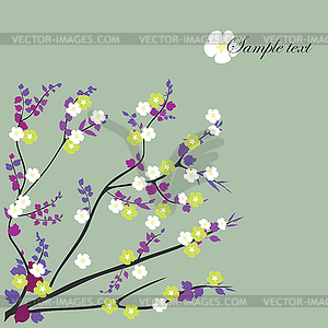 Flower background - stock vector clipart