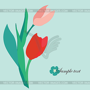 Flower background - vector clip art