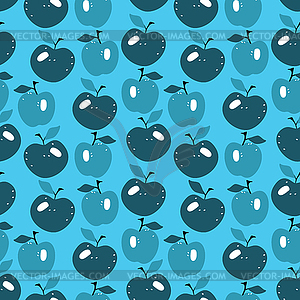 Apple - seamless pattern - vector clipart