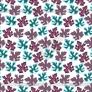 Floral - seamless pattern - vector clipart