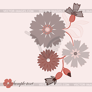 Floral background - vector clipart