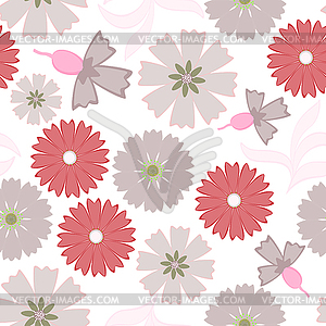 Floral seamless pattern - vector image