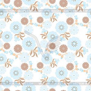 Floral seamless pattern - vector clipart