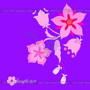 Floral background - vector clipart