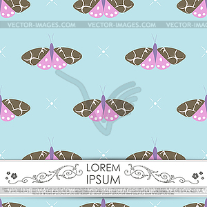 Card with butterfly - vector clipart