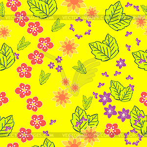 Floral seamless pattern - vector image