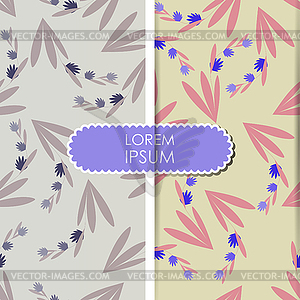 Floral card - vector clip art