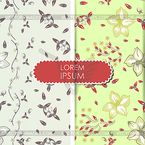 Floral card - vector clip art