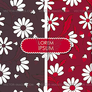 Floral card - vector clip art