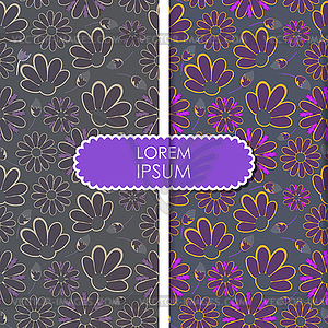 Floral card - vector clipart