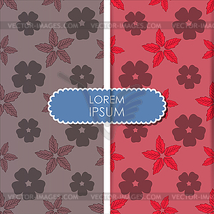 Floral card - vector clip art