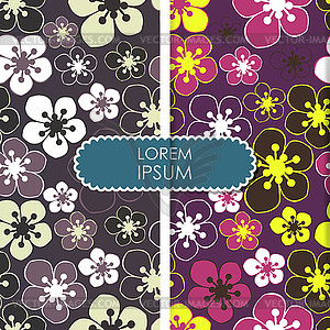 Floral card - vector clip art