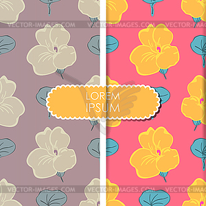 Floral card - vector image