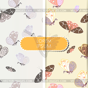 Card with butterfly - vector clipart