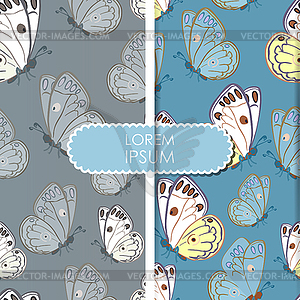 Card with butterfly - vector clip art