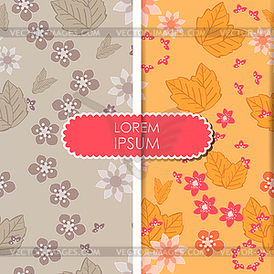 Card with flowers - vector image