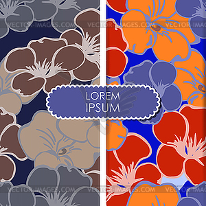 Floral card - vector clipart