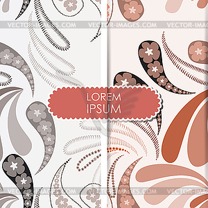 Card with decorative elements - vector clipart