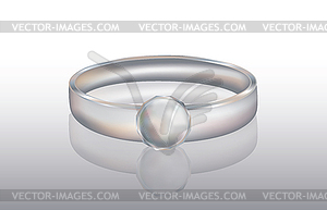  Pearl ring,  - white & black vector clipart