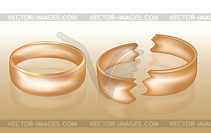 Divorce concept - vector clip art