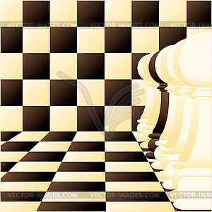 Abstract background with Individual chess pawn - vector image