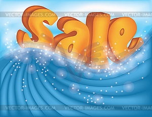 Summer sale card - vector clipart