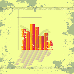 Bar graph. - color vector clipart