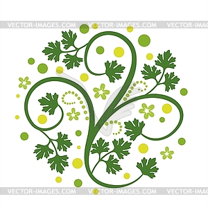 Floral decoration - vector clipart