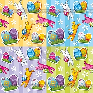 Seamless easter pattern - vector clipart / vector image