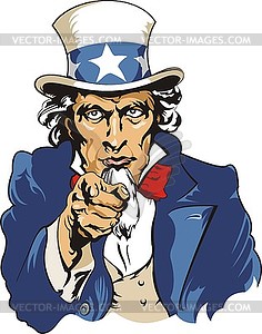 Uncle Sam - vector clipart