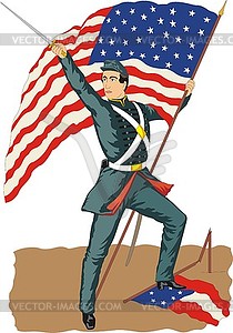 Union Volunteer - vector clipart