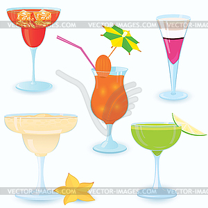 Cocktail-icon-set - vector EPS clipart