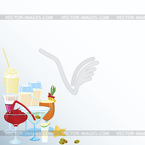 Cocktail corner  - vector image
