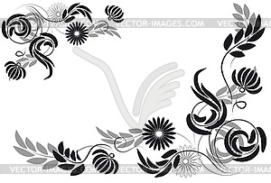 Florale Ornamente Vektor Clipart Eps