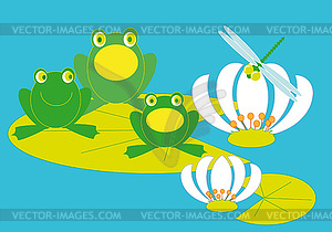 Frog Concert - vector image