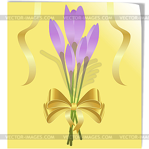 Куча безвременник цветы - изображение в векторе / векторный клипарт