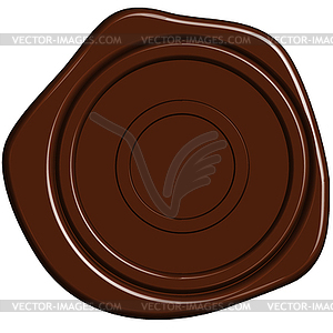 Sealing wax stamp - stock vector clipart