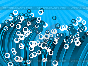 Blue sea wave - vector clipart