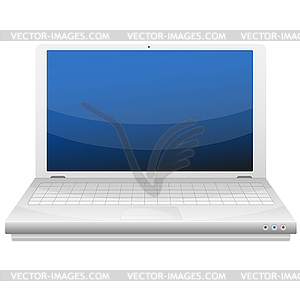 Laptop computer - color vector clipart