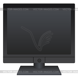 Lcd monitor - vector image