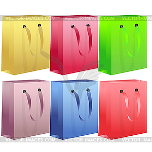 Shopping bag set - vector clipart