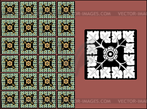 Vector a floral pattern - vector clipart