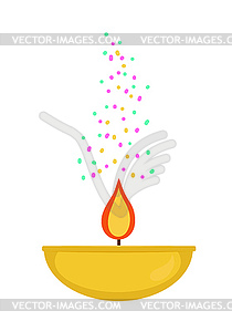 Lamp for Diwali - vector image