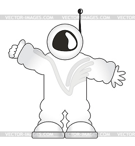 Astronaut in spacesuit - vector clipart