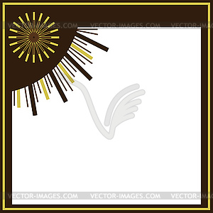 Dsrk brown frame - vector clipart / vector image