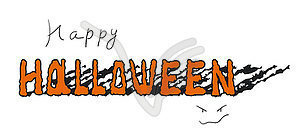 Happy Halloween text - vector clipart