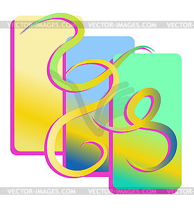 Bright abstract design - vector image